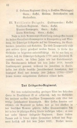 Das Leibgarde-Regiment.