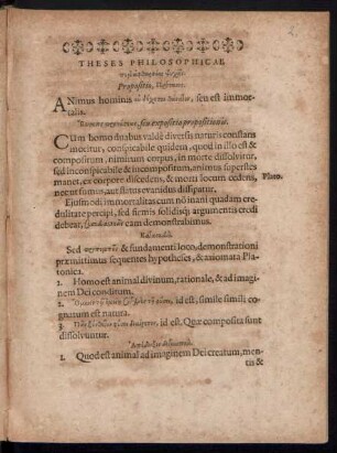 Theses Philosophicae ...