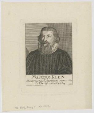 Bildnis des Georg Klein