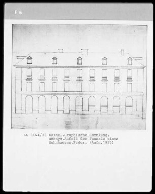 Fassade eines Wohnhauses