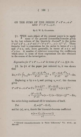 On the sums of the series ... and... .