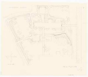 Gartenanlage Pädagogische Akademie Köln: Lageplan 1:500