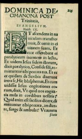 Dominica Decimanona Post Trinitatis ...