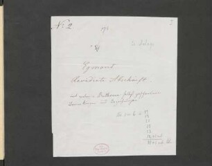 Egmont. Auszüge; S, orch.; LvBWV op. 84; KinB 84; op. 84
