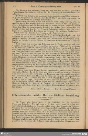 Ueberschauender Bericht über die Görlitzer Ausstellung