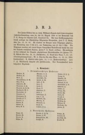 3-5, Einleitung, Namenliste