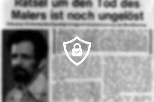 Rätsel um [Name maskiert] des jungen Malers ist noch ungelöst