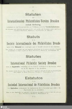 Statuts de la Société