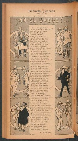 ¡Oh, el sable! ... : En broma ... y en serio - (Para PBT)