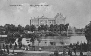 Liebertwolkwitz: Park-Anlagen m. Schule