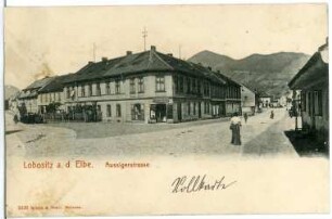 Lobositz. Aussigerstraße