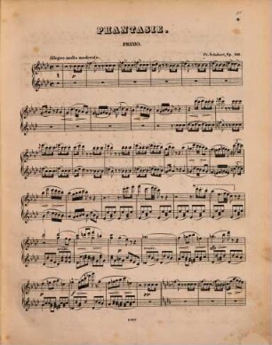 Pianoforte-Werke : zu 4 Hdn.. 3,15, Fantaisie : op. 103