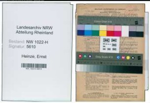 Entnazifizierung Ernst Heinze , geb. 07.04.1903 (Lehrer)