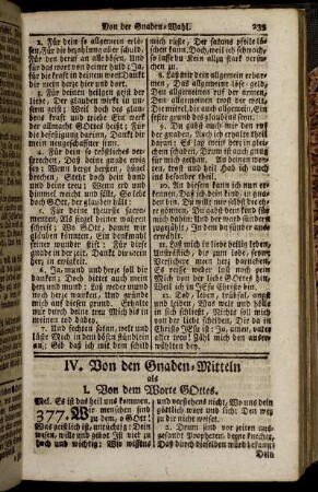 IV. Von den Gnaden-Mitteln.