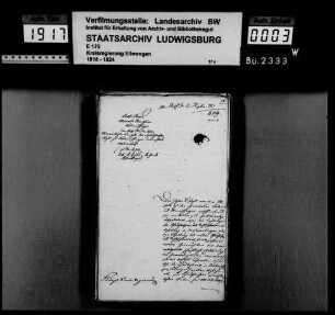 Ortsvorsteher zu Unterriffingen