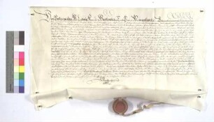 Lehensbrief Herzog Ludwigs von Württemberg für den Abt Jacob Schropp um den Zehnten auf dem Hof Steinbach.