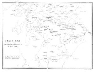 Index Map to accampany Black's Pittoresque Tourist of Scotland