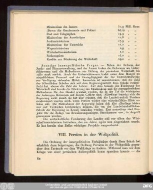VIII. Persien in der Weltpolitik