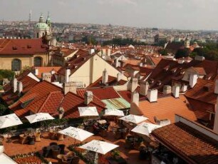 Blick von der Prager Burg auf die Kleinseite