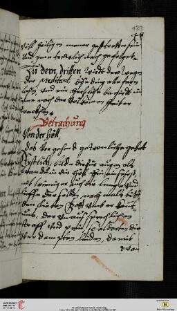 Betrachtung. Von der höll