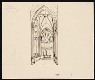 Kirche, Löbichau (?): Innenansicht des Chores einer Kirche