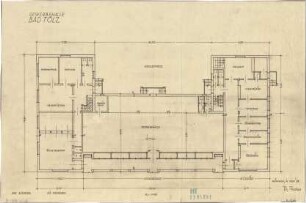 Fischer, Theodor; Bad Tölz (Bayern); Gewerbehalle - Grundriss EG