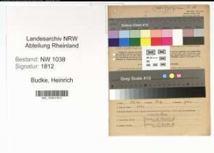 Entnazifizierung Heinrich Budke , geb. 31.03.1896 (Lokfuehrer)