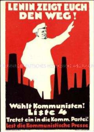 Nachdruck eines KPD-Plakates von 1930