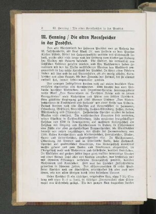 Die alten Kornspeicher in der Probstei.