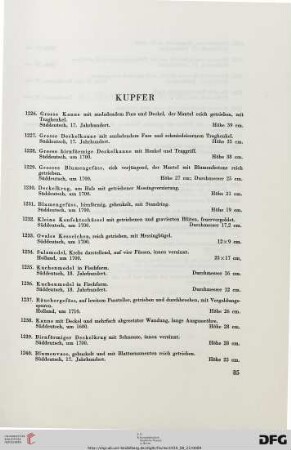 Kupfer (Nr. 1226-1255)