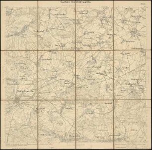 Äquidistantenkarte 53 : Section Bischofswerda, 1891 : Section Bischofswerda. - 1:25000. - Leipzig: Giesecke & Devrient, 1891. - 1 Kt.