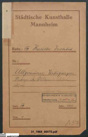 Anschaffung von Büchern aus städtischen Mitteln