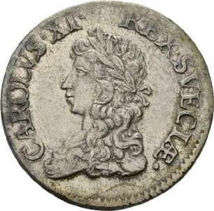 2 Mark des Königs Karl XI. von Schweden, 1671