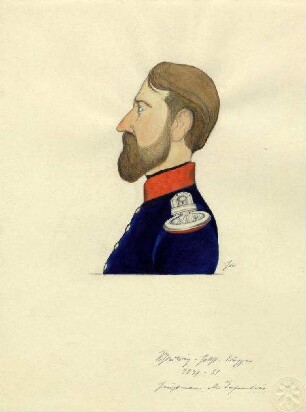 Uniformbild, Hauptmann der Infanterie der Schleswig-Holsteinischen Armee