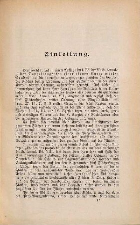 Über die gestaltlichen Verhältnisse der Flächen dritter Ordnung und ihrer parabolischen Kurven, [1]=1887