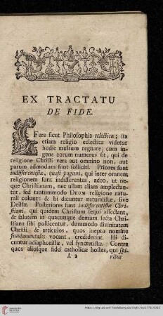 Ex tractatu de fide