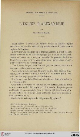 3.Ser. 5.1894: L' église d'Alexandrie