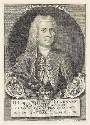 Bildnis des Ioh. Christian Kundmann