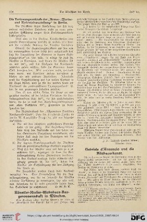 Gabriele d'Annuncio und die Bildhauerkunst
