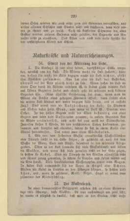 Naturkräfte und Naturerscheinungen