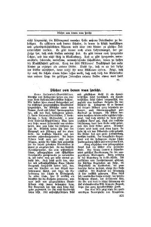 Bücher von denen man spricht