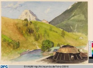 Landschaft mit Flusslauf