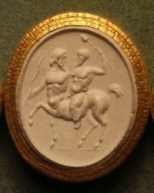 Silenus reitet auf einem Kentaur (Daktyliothek, Erstes Mythologisches Tausend)