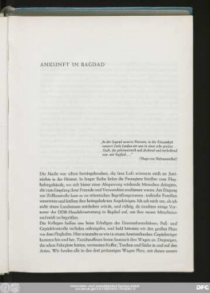 Ankunft In Bagdad