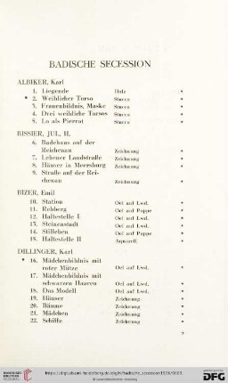 Badische Secession (Nr. 1 - 152)