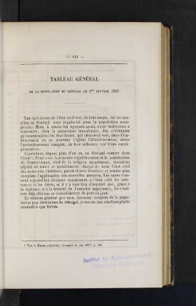 Tableau general