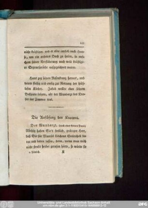 Die Auflösung des Knotens.