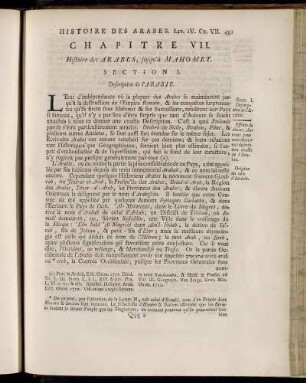 Section I. Description de l´Arabie.