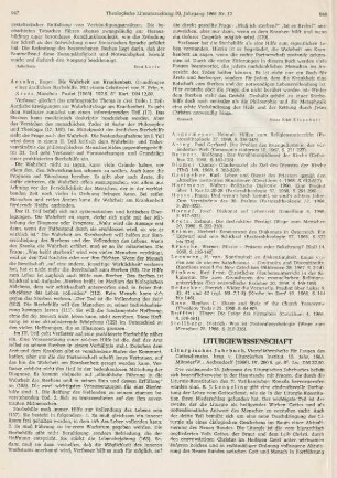 948-949 [Rezension] Liturgisches Jahrbuch ; 15.1965