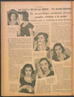 El maquillage moderno ofrece grandes ventajas a la mujer : Una clase de belleza por semana